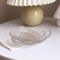 Trade-in-a single shot does not send a small glass plate candle tray