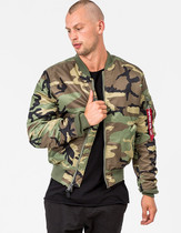 Alfa MA-1 Camouflage Slim Flying Jacket MA1 Tide Jacket A- 2 Windproof and Warm Short Jacket