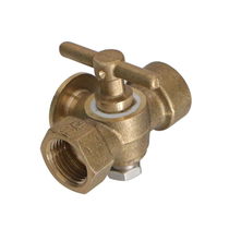 Emeco pressure gauge plug valve 852 brass wire plug valve DN15(4 points)