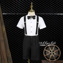 Childrens suit suit 2021 new boy flower girl dress piano performance clothes boy small suit summer