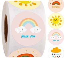 500 scroll cute sun rainbow stickers children cartoon bonus stickers stickers handmade gift decoration label