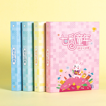 Childrens growth File Record Book manual custom student commemorative book footprint large class childrens diary kindergarten