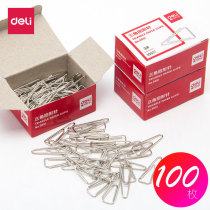 Deli paper clip metal triangle paper clip 100 box office data file folder supplies stationery