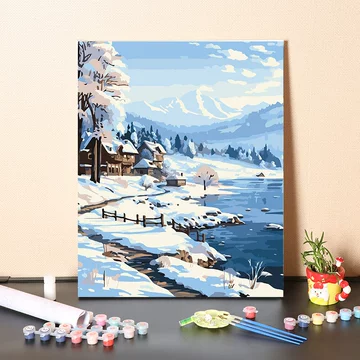 雪景数字油画-雪景数字油画促销价格、雪景数字油画品牌- 淘宝