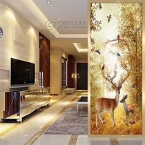 Modern Art Glass Screen Living Room Simple Decoration Frosted Starter Genguan Partition Wall Bifacial Screen Hair Treasure Deer