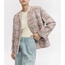 CHICJOC  High grade”Italian limited edition tweed _ Stunning trimmed silk lining small fragrant jacket