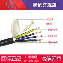 RVV4*1 5 Copper core soft sheath line Electrical power line 1 5 square national standard