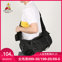 Scarecrow shoulder bag mens shoulder crossbody mens leisure sports backpack large capacity Japanese street trend satchel