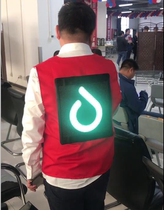 Shake the same LED display luminous clothes wearable advertising vest soft screen rolling electronic billboard