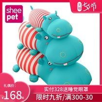 Sheepet Shu pet Hippopotamus sleeping hug pillow doll Cute large long hug Send girl plush toy