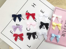 DIY handmade finished decoration multi-color 3CM small bow clothing hairclip ribbon headdress bow accessories
