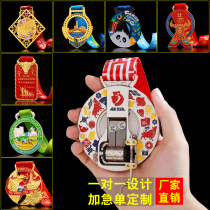 Marathon medal custom custom games event commemorative medal medal online running hiking Yixing card custom