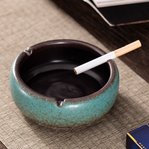 New Chinese Ashtrays Zen Ceramic Smoke Cylinder Day Style Creativity Office Living Room Round Tea Table Tea Room Hem
