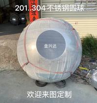 Customized 201 304 stainless steel big round ball boutique floating ball decoration big ball display hollow ball ceiling mirror ball