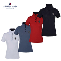525 Europe imported KingslandPolo summer horse riding equestrian short-sleeved shirt T-shirt women