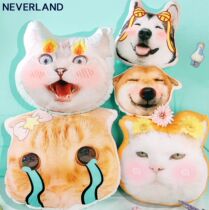 Cat dog Pet cushion Cute pet souvenir pillow Photo customization to map custom photo diy send boyfriend