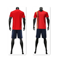 Summer Football Suit Suit Mens Short Sleeve Group Training Match Jersey Football Sportswear Customised Imprint Number