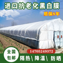 Imported thickened anti-aging black and white film breeding greenhouses chicken and duck plastic film sunscreen heat insulation reflective film heat preservation mushroom