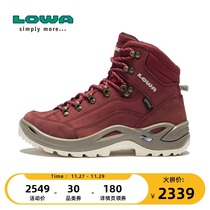 LOWA autumn and winter outdoor RENEGADE GTX Womens medium-top waterproof wear-resistant mountaineering hiking shoes L320945