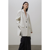 unspoken blazer women autumn and winter side open fork suit design sense niche senior sense jacket temperament Leisure