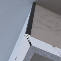 With Yongyong-Side Strip Tile Yang Angle Wire Protection Wall Corner Seal Strip Closing Strip Aluminum Alloy Wrapping Wall Guard Angle Black