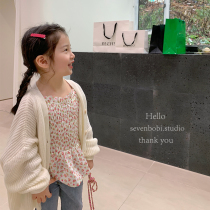 Lacquer Number Scout Girl 100 hitch a gentle wind sweater with a new baby Han version of the Korean version of the Korean Air buckle