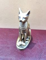 Egyptian cat crafts display ancient Egyptian God cat Western crafts Egyptian cat Holy Beast ancient tin Crafts gift