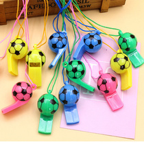 Football whistle plastic with lanyard whistle childrens play games referee whistle life-saving props kindergarten small gift