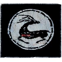 Batik painting Guizhou Anshun Miao pure hand-made wall-mounted folk abstract small painting 40CM * 40CM