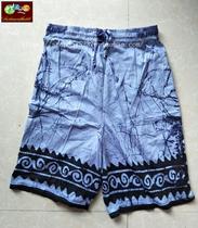 Batik Clothing Guizhou Miao Batik Ethnic Features Easy Leisure Pure Handmade Batik Shorts