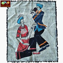 Clearance special batik painting handmade batik national characteristics batik decoration wall-mounted blowing reed Sheng 83 * 68CM
