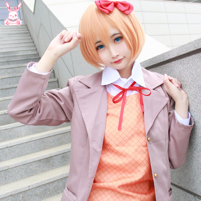 Misscoo Sayori Cabeleira GAME Doki Literatura Clube Cosplay DokiDoki  Cabelos Sintéticos Resistentes Ao Calor