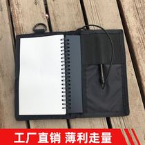 Diving tablet Wear-resistant outer 25 pages waterproof wipe-down inner page underwater writing book Diving notepad tablet