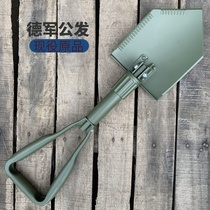 German sapper shovel BUND active duty public hair folding military outdoor survival camping car collection old shovel