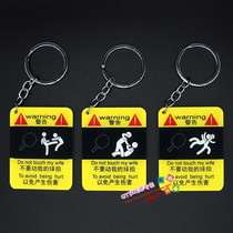 A variety of cartoon creative key ring dont move my racket acrylic double-sided pendant table tennis keychain