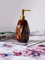 Retro style homestay ceramic press bottle Lotion shampoo shower Dew bottle hand sanitizer Nordic creative bottle