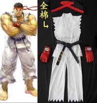 Street Fighter Street Fighter Aaron ryu ken anime costume cosplay karate suit