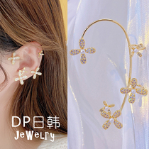 Ear-Hung Woman Without Earhole Ear Bone Clip One-piece Earrings Senior Sensation Ins Flowers Fashion Sweet Meme Ensemble Around Ear Style
