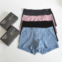 Three Maniffin 22 spring summer mens suede pure cotton mid-waist flat angle pants 20721250 Young comfort underpants