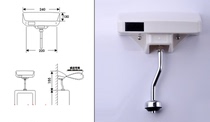 Surface mounted automatic sensor flush valve Infrared urinal flush valve Mens toilet urine bucket pocket energy-saving flusher