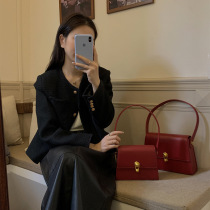French Michael Karlo red wedding bag female bride bag fashion light luxury women bag underarm bag