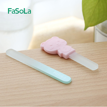 Japanese FaSoLa glass nail file polishing strip baby nail manicure tool