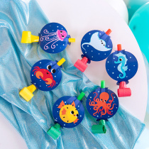 Birthday party blow up and blow dragon bassist the whistleblowing boy girl Qingsheng Trumpet Children Cartoon Animal Whistle