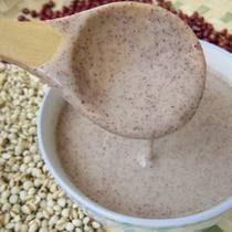 (A Jing Mill) Now ground cooked red bean and coix seed powder red bean and coix seed powder to remove moisture 600g of substitute paste