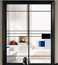 Yiqun doors and windows minimalist 92-43 series aluminum-magnesium alloy narrow-sided two-rail push-pull double-layer hollow tempered glass door