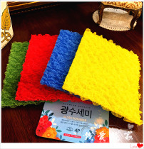 South Korea imported light rag sponge wipe bowl dishcloth non-stained oil household scrub kitchen towel brush bowl cloth