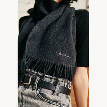 (VIP feedback) small worm British finished imported solid color wool tassel embellished scarf multi-color fixed spinning