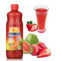 NEW STRAWBERRY GUAVA JUICE 840ML COCKTAIL ACCESSORY 10X CONCENTRATE MAKES 8 LITERS OF JUICE