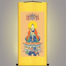 Nine days Yingyuan Thunder Puhua Tianzun True King portrait Lei Zu Taoist Fairy Dojo Decorative painting Scroll hanging painting