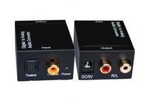 Digital fiber coaxial to analog audio converter decoder fiber to analog PDIF RCA EKL-DA